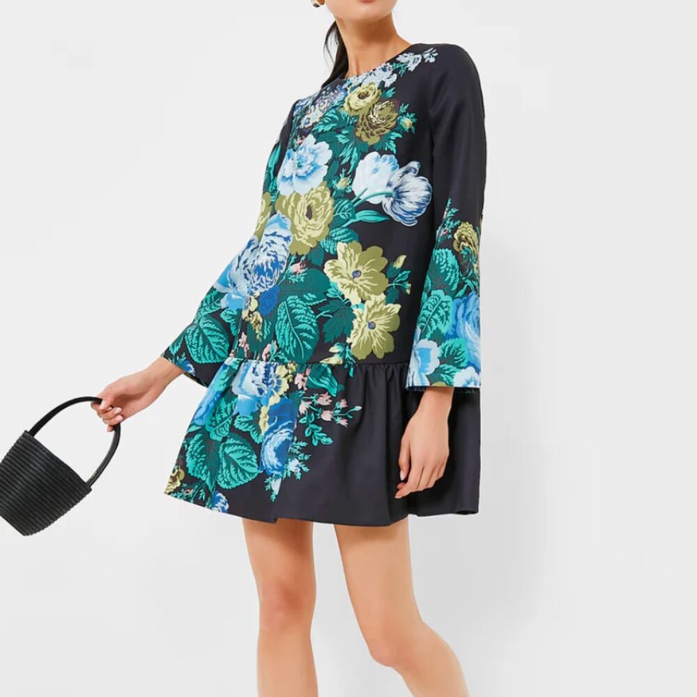 Tuckernuck Black Verdant Floral Pierce Dress - Size XXL - Picture 5 of 9